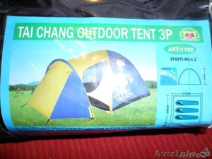4-х местная палатка. Внешняя ткань - полиэстер с покрытием PU выдерживает ст - Изображение #5, Объявление #333977