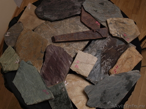 Камни натуральные: сланец,  песчаник, окатыш, валун, галька, златолит, алевролит - Изображение #1, Объявление #353359