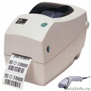 Продам принтер этикеток Zebra 2824 Plus термоперенос и сканер штрих кодов. - Изображение #1, Объявление #420795