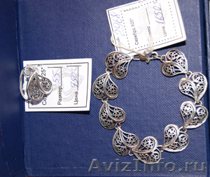 Продам комплект  ювелирных украшений (браслет и кольцо) из серебра  925 пробы... - Изображение #1, Объявление #555954