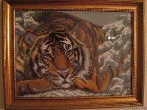 Ручная вышивка - Тигр - Изображение #1, Объявление #637972
