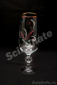 Свадебные бокалы с кристаллами сваровски - Изображение #2, Объявление #737224