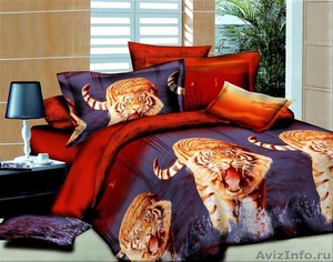 Яркое, качественное постельное белье 3D (сатин) с животными - Изображение #2, Объявление #962866