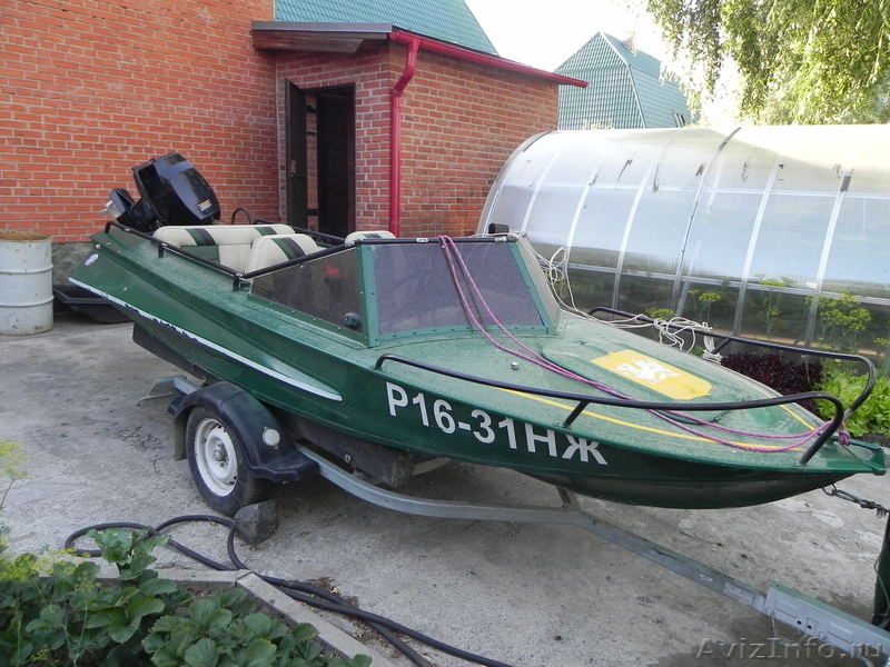 Продам моторную лодку "Обь" мотор Tohatsu M40 C EPS 2008г., прицеп.    - Изображение #1, Объявление #338078